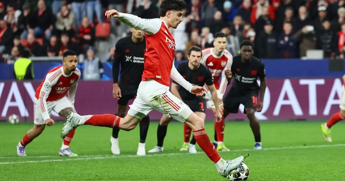 شاهد.. ركلة جزاء تنقذ أرسنال من الخسارة أمام ليفركوزن بدوري الأبطال