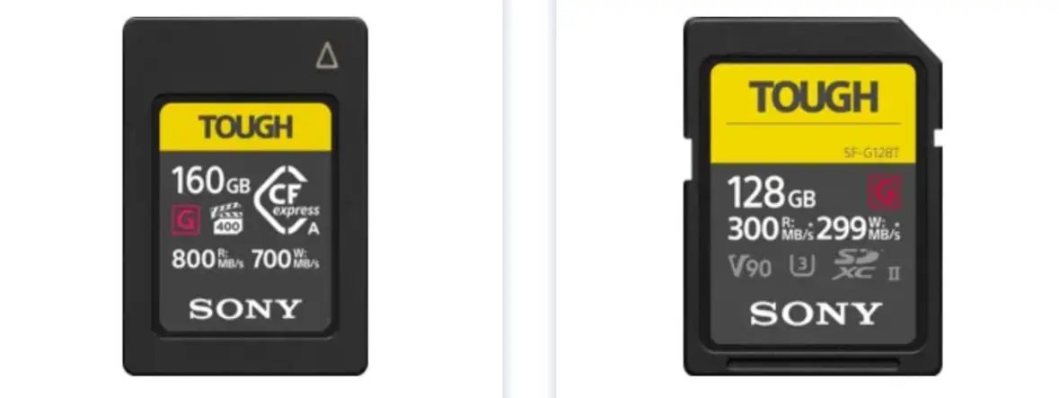 سوني توقف مبيعات بطاقات CFexpress وSD مؤقتًا بسبب نقص الإمدادات - التقنية بلا حدود