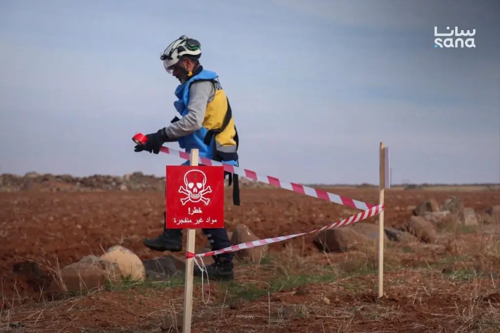 الدفاع المدني السوري يزيل أكثر من 29 ألف ذخيرة غير منفجرة