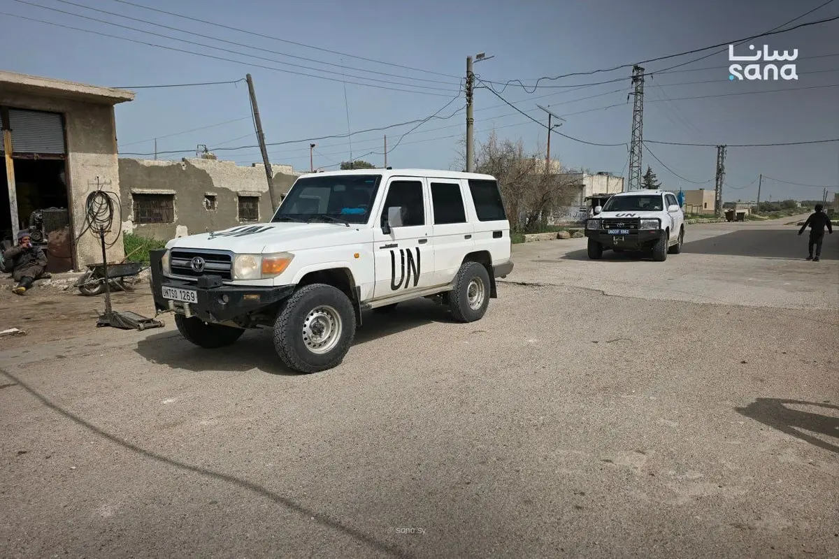 وفد من الأندوف يتحدث مع أهالي بلدة الرفيد حول ملابسات استهداف السيارة المدنية من قبل الاحتلال