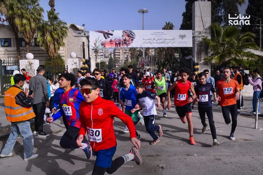 فعاليات رياضية متنوعة بنادي محافظة دمشق الرياضي بمناسبة اليوم الدولي للرياضة