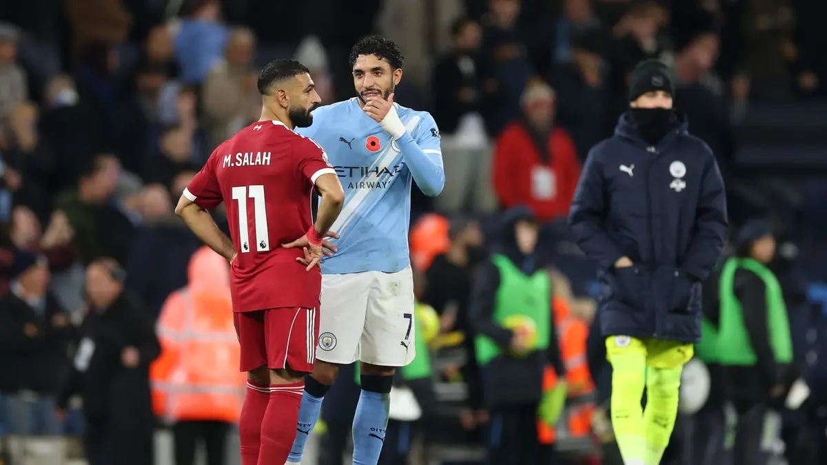 هذا ما فعله مرموش مع صلاح بعد خسارة ليفربول من مانشستر سيتي