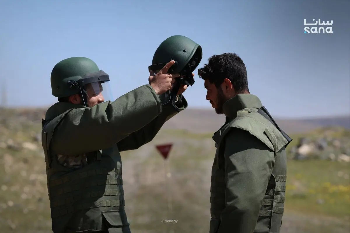 كتائب الهندسة في الجيش العربي السوري تواصل عمليات إزالة الألغام في محافظة ريف دمشق