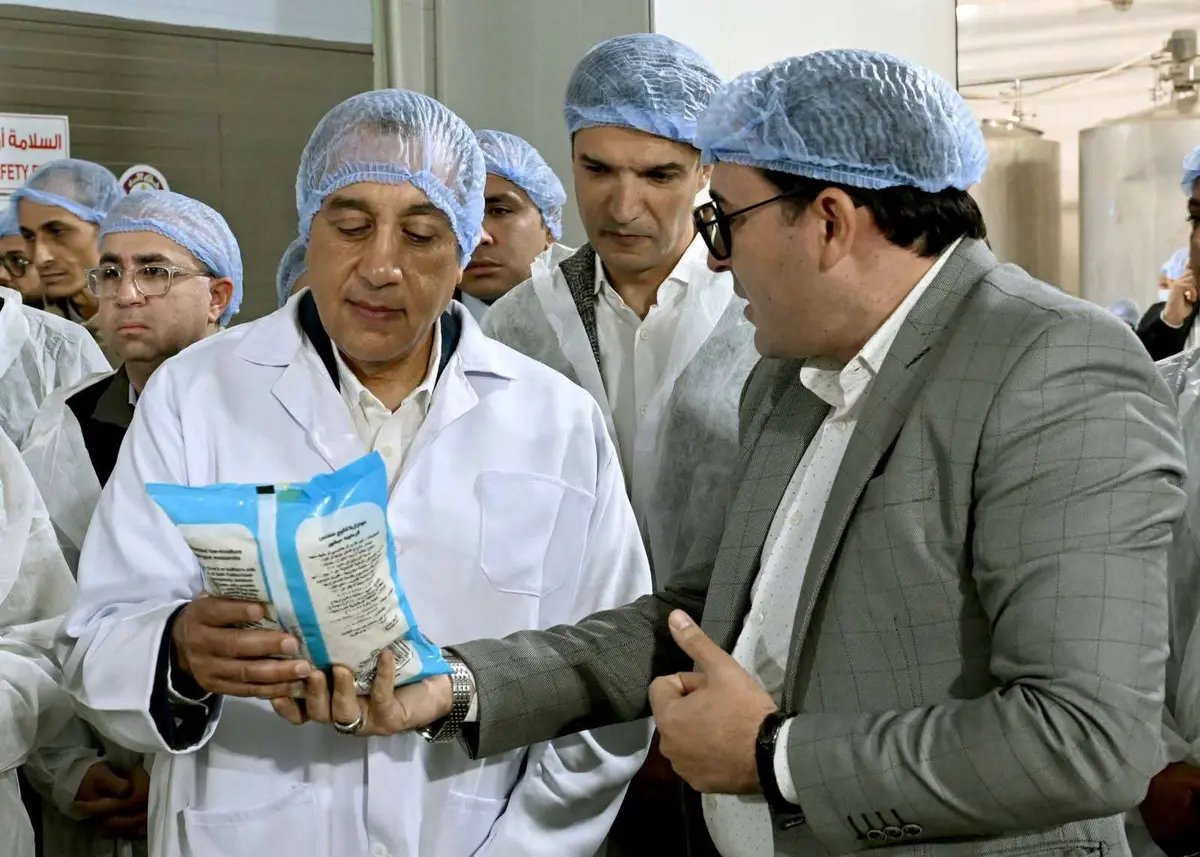 رئيس الوزراء يتفقد مصنع «غازي لاند» لتصنيع منتجات الألبان