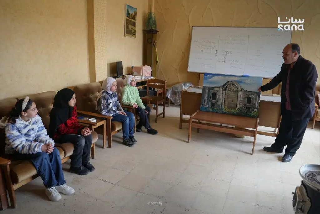 فعالية ثقافية توعوية في الصنمين بريف درعا تغرس وعي الأطفال بالتراث والآثار