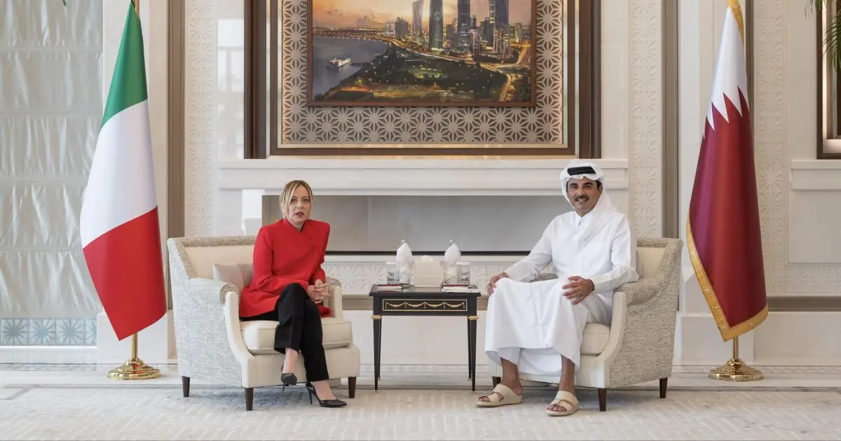 أمير قطر وميلوني يبحثان خفض التصعيد وأمن الطاقة