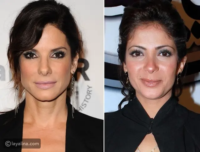 صور نجمات العالم العربي مع شبيهاتهن الأجنبيات